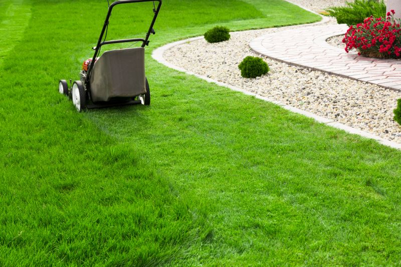 Lawn Mowing Inside the Yard